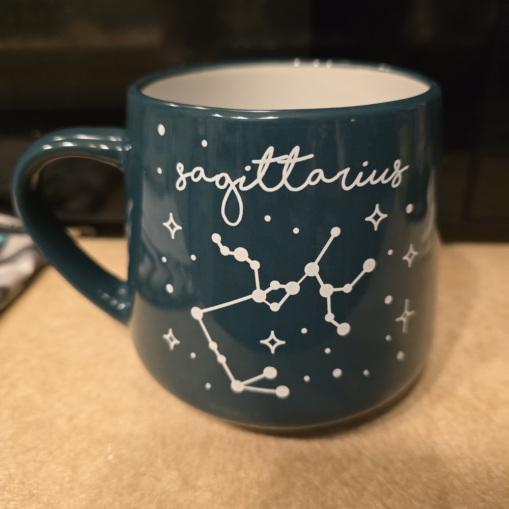 Sagittarius Zodiac Mug - Dark Teal